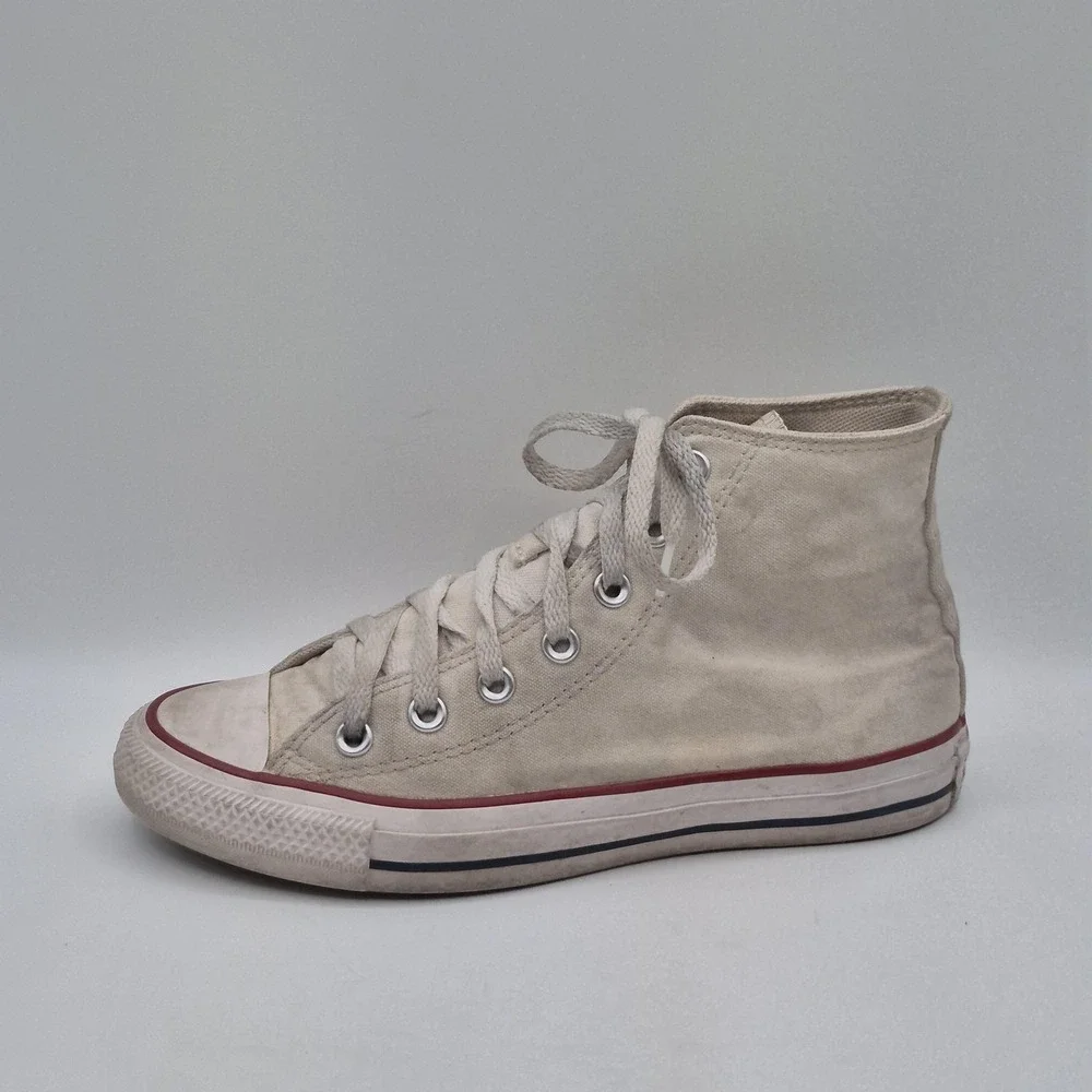 Converse Chuck Taylor All Star Shoes Mens Size 5.5 Beige High Top Sneakers
